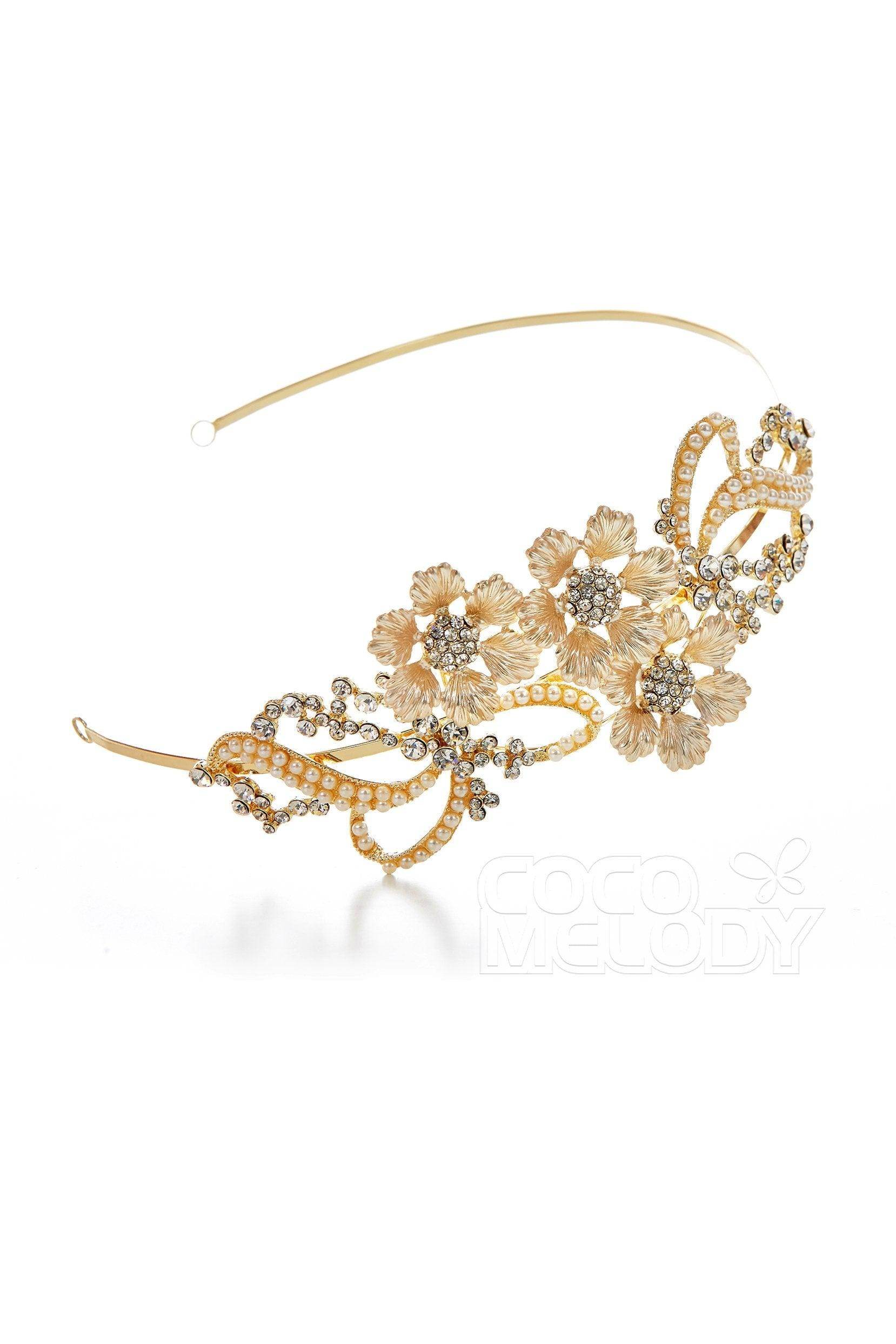 Elegant Alloy Headpiece with Rhinestone AH17014 - COCOMELODY
